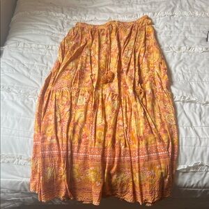 Petal & Pup Floral Orange Skirt